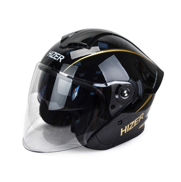 Шлем мото открытый HIZER 250 #1 (XL) black