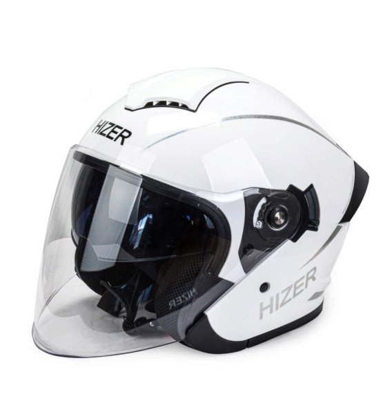 Шлем мото открытый HIZER 250 #2 (XL) white
